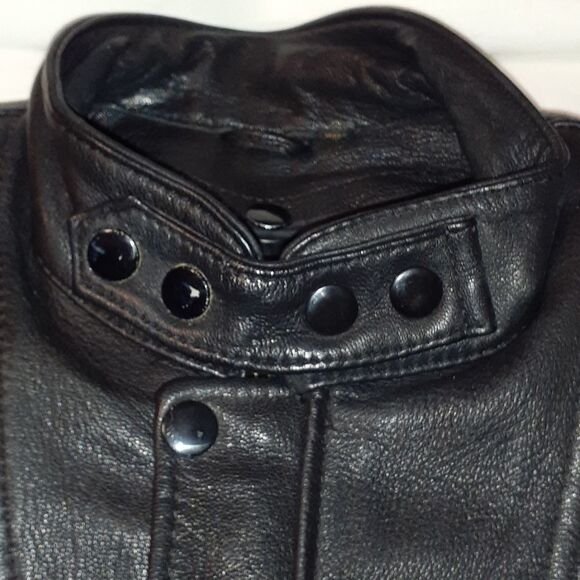 Hein Gericke Black Leather Motorcycle Jacket 38 - Picture 3 of 16